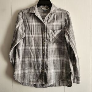 ‼️ 3/$10 ‼️ Old Navy Gray Plaid Button Down Shirt